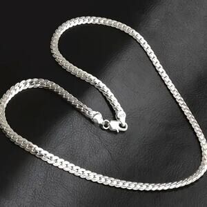 925 Chain Link Necklace Genuine Sterling Silver Jewelry Birthday Gift Christmas!